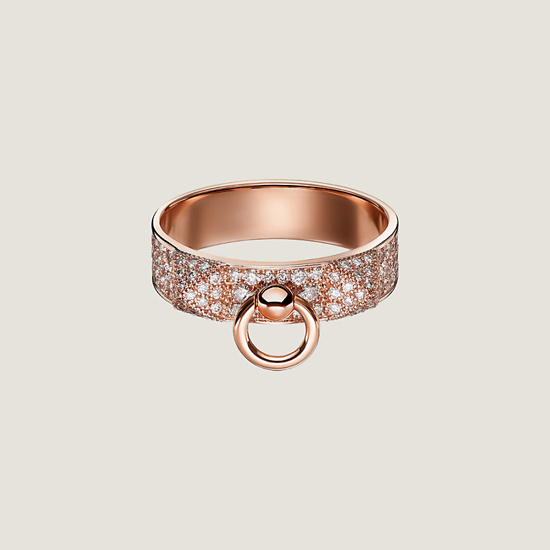 指輪・リング HERMES Bague Collier de Chien, petit modele Collier de chien ring, small model | Hermès USA